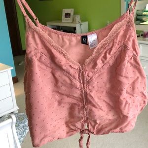 Crop button up summer shirt